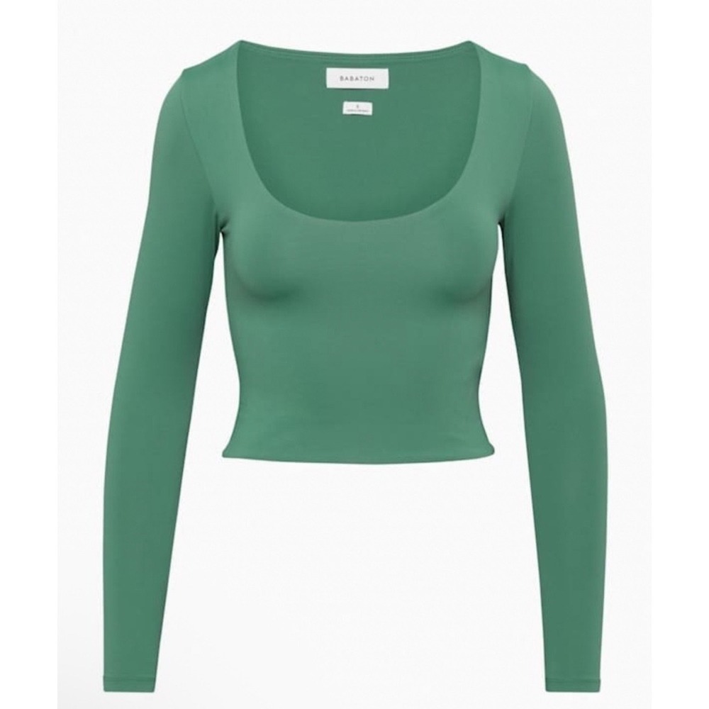 Babaron scoop neck contour longsleeve top